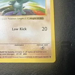 Machop 1st Edition Base Set 52/102 WOTC Vintage Pokemon 1999 - Image 5