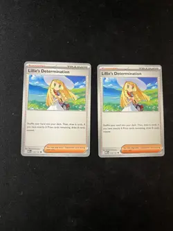 Pokemon TCG Playset - 2x Lillie's Determination 119/132 TRAINER MEGA EVOLUTION - Image 1