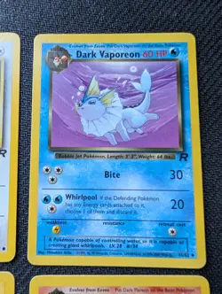 Team Rocket Eeveelutions set Eevee Flareon Jolteon Vaporeon Pokemon TCG NM/M - Image 4
