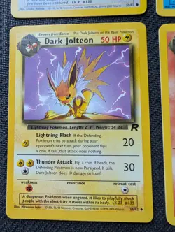 Team Rocket Eeveelutions set Eevee Flareon Jolteon Vaporeon Pokemon TCG NM/M - Image 5