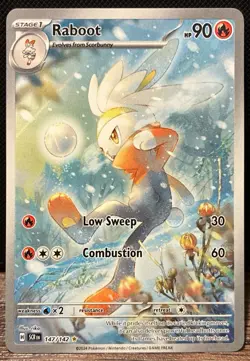 Raboot 147/142 IR NM - Pokemon TCG Stellar Crown (FAST SHIPPING!!!) - Image 1