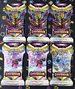 Pokemon Lost Origin Sleeved Booster Pack - 6 Packs NEW SEALED 820650850561 - Image 1