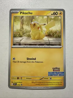 2025 Pokemon Pikachu Black Star Promo Illustration Contest 2024 214 SVPEN NM - Image 1