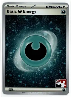 Play! Pokemon Prize Pack 6 Cosmo Holo Dark Basic Energy SVE015 - Image 1