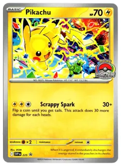 Pokemon Scarlet Violet Black Star Promo World Championship 2025 Pikachu SVP225 - Image 1