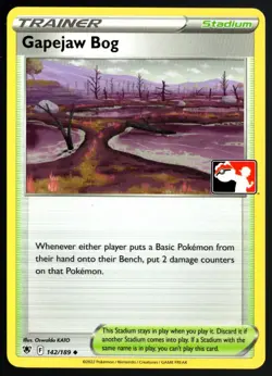 Pokemon Sword & Shield Astral Radiance Prize Pack 142/189 Gapejaw Bog - Image 1