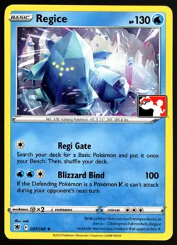 Pokemon Sword & Shield Astral Radiance Prize Pack 037/189 Regice - Image 1