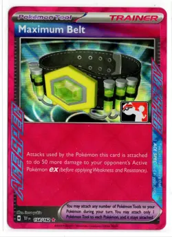 Play! Pokemon Prize Pack 6 Temporal Forces ACE Spec 154/162 Maximum Belt - Image 1