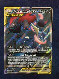 Pokemon Greninja & Zoroark Tag Team GX # 200/214 - Unbroken Bonds - LP - Image 1
