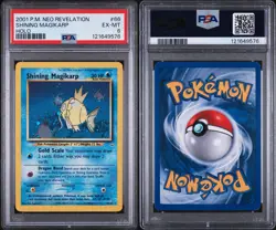 Pokemon Shining Magikarp Neo Revelation Unlimited Holo Secret Rare 66/64 PSA 6 - Image 3