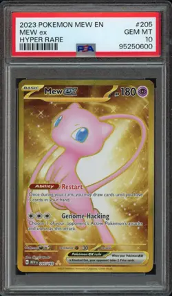2023 Pokemon 151 Mew EX 205/164 Hyper Rare PSA 10 Gem Mint - Image 1