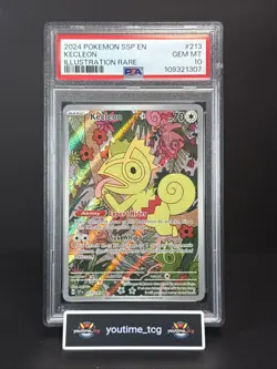 2024 Pokemon Ssp En-Surging Sparks Illustration Rare Kecleon #213 PSA 10 - Image 1