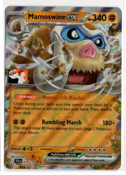 Play! Pokemon Prize Pack Series 7 Journey Together 079/159 Mamoswine ex - Image 1