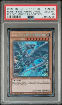 2020 1ST ED #ENS55 BLUE-EYES WHITE DRAGON PSA 10 - Image 1