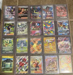 HUGE Lot 200+ of Pokemon Cards ALL Ultra Rares OR Better WITH Binder - Image 1