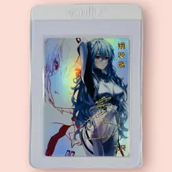 Rei Ayanami EVA - ZR Foil Waifu Signature Goddess Story Card Neon Genesis - NM - Image 1