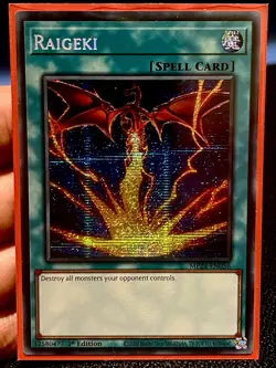 Raigeki Prismatic Secret Rare Alternate Art 1st Edition Mint Card [MP24-EN056] - Image 1