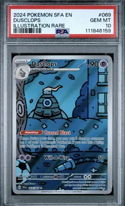 Dusclops 69/64 Shrouded Fable Pokemon Card Illustration Rare PSA 10 - Image 1