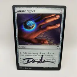 WIZARDS OF THE COAST MTG Dan Scott Signed Proof Card Arcane Signet - Image 1