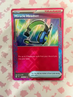 Pokemon TCG, Miracle Headset 183/191 - Surging Sparks - Ace Spec Trainer Card - Image 1