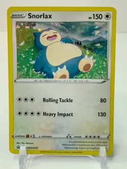 Snorlax SWSH032 SWSH Sword & Shield Promo Cards Holo - English Pokemon Card - Image 1