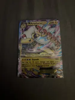 Pokemon M Ampharos EX Card 28/98 XY-Ancient Origins - ULTRA RARE - Image 1