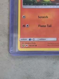 Pokemon Card Charmander Burning Shadows 18a/147 Cosmo Holo - Image 5