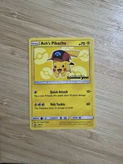 Ash’s Pikachu TCG Set SM109 SM111 SM112 Black Promo Pokemon Card - Image 2