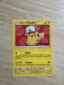 Ash’s Pikachu TCG Set SM109 SM111 SM112 Black Promo Pokemon Card - Image 4