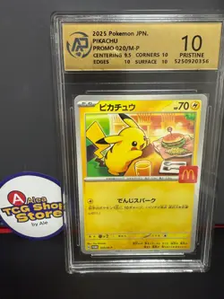 RPA10 Pikachu Promo Mcdonald's 020/M-P Pokemon Card Japanese 2025 - Image 1
