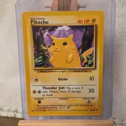 1999 Pokemon TCG Base Set Pikachu Card 58/102 Mint Condition - Image 1