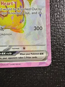 Pokemon TCG Sv08: Surging Sparks Pikachu EX Holo Card 219/191 NM Condition - Image 5