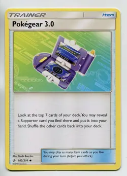 Pokemon TCG Sun & Moon Unbroken Bonds Uncommon Card #182 Pokegear 3.0 - Image 1