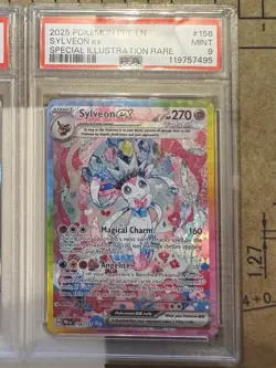 Pokemon TCG Sylveon EX Card 156/131 Prismatic Evolutions PSA 9 - Image 1