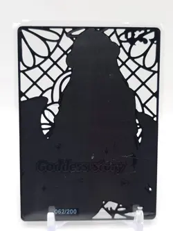 Goddess Story - Black Metal Waifu Trading Card - Albedo - NUMBERED 062/200 - Image 2