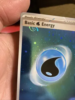 Water Energy HD Cosmos Holo with Mew Tail Swirl SVE 003 151 Pokemon Card MP - Image 1