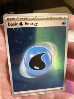 Water Energy HD Cosmos Holo with Mew Tail Swirl SVE 003 151 Pokemon Card MP - Image 2