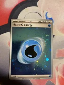 Water Energy HD Cosmos Holo with Mew Tail Swirl SVE 003 151 Pokemon Card MP - Image 3