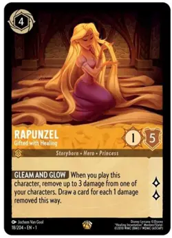 Rapunzel - Gifted with Healing ( Lorcana ) -Near Mint Cold Foil - Image 1