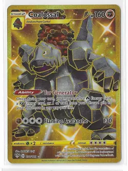 Coalossal - 198/189 - Pokemon Darkness Ablaze Sword & Shield Secret Rare Card NM - Image 1