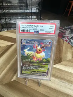 Flareon Vmax Black Star Promo Card SWSH180 PSA 9 - Image 2