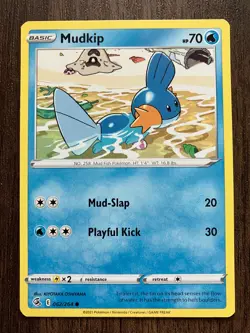 Mudkip 062/264 - 2021 Pokemon Fusion Strike Common Card - CLEAN NM - Image 1