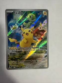 Pikachu 027 Black Star Promo Paldea Evolved Pokemon TCG Trading Card Game - Image 1