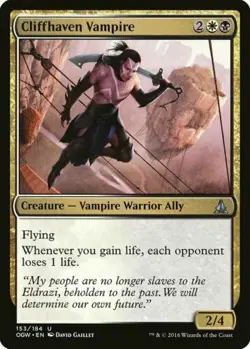 CLIFFHAVEN VAMPIRE X 4 N/M- OATH OF THE GATEWATCH MAGIC THE GATHERING - Image 1