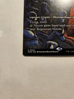VENOM, KING IN BLACK (SKITHIRYX, THE BLIGHT DRAGON) mtg NM-M Spider-Man Mythic - Image 3