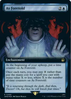 MTG As Foretold (Extended Art) Foil NM Doctor Who Magic 469 - Image 1