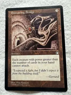 MTG - Ensnaring Bridge - Stronghold - LP - Free Shipping! - Image 1