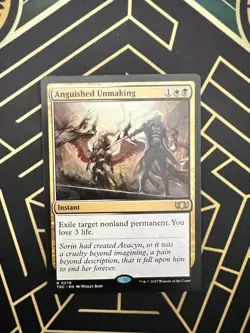 Anguished Unmaking NM MTG Commander: Tarkir: Dragonstorm Regular - Image 1