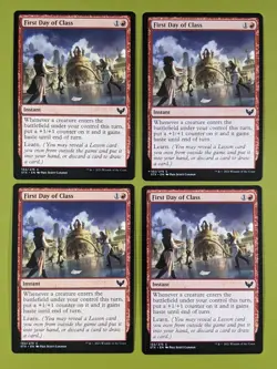 First Day of Class x4 Strixhaven: School of Mages 4x Magic the Gathering MTG - Image 1