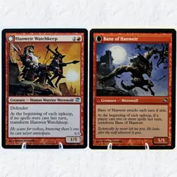 Hanweir Watchkeep\Bane of Hanweir #145 Innistrad (ISD) In Protective Sleeve - Image 1